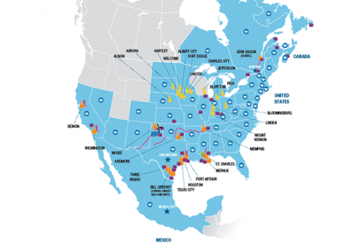 Royal Dutch Shell U.S. Operations Map